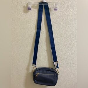 Pom Pom London Small Blue Crossbody Bag